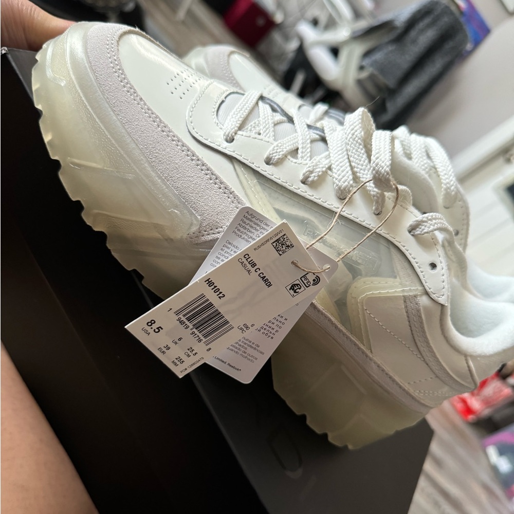 Reebok Club C x Cardi B Chalk White Size 8.5